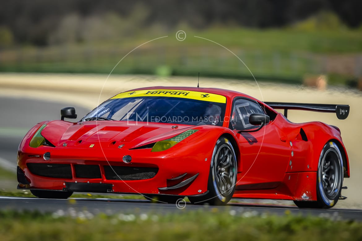 Ferrari 458 GTE, Test, Autodromo di Vallelunga
